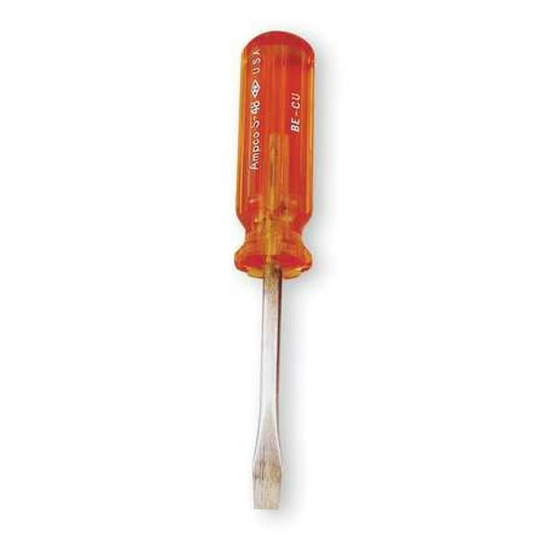 Non-Magnetic Non-Sparking 3/8 x 12 Corrosion Resistant Ampco Safety Tools S-51 Standard Screwdriver Non-Magnetic Non-Sparking 3/8 x 12 Corrosion Resistant Ampco Safety Tools S-51 Standard Screwdriver